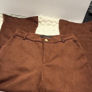 Marc New York Chocolate Suede Trousers